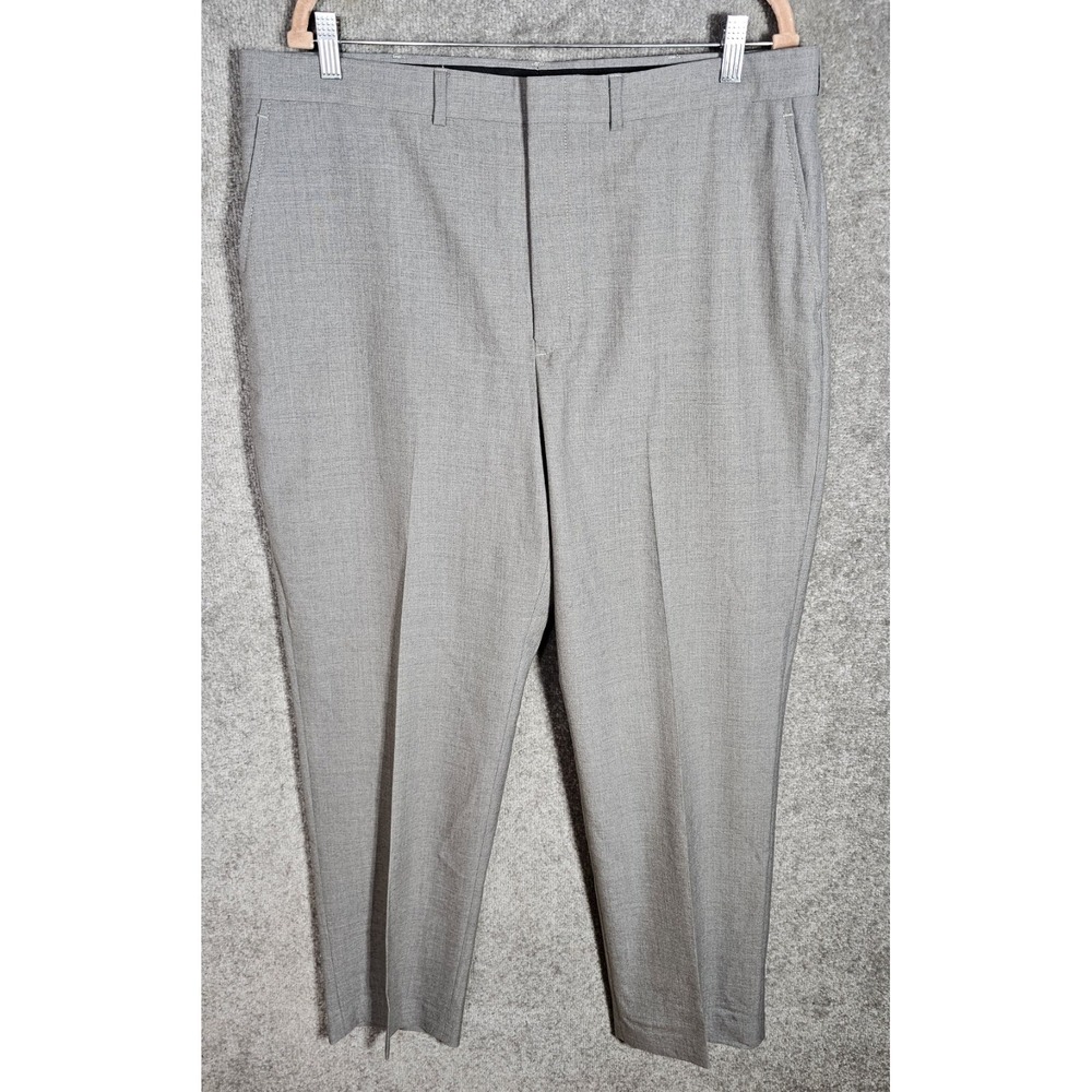 Lands End Wool‎ Dress Pants Mens Size 38x33 Gray Professional Business Party